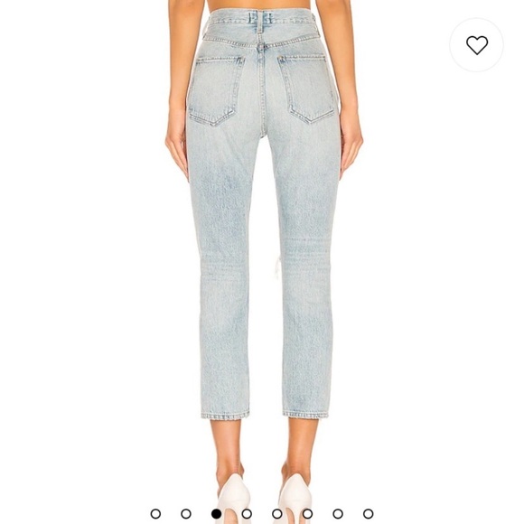 Agolde Riley High Rise Straight Crop in Shatter - Picture 5 of 8